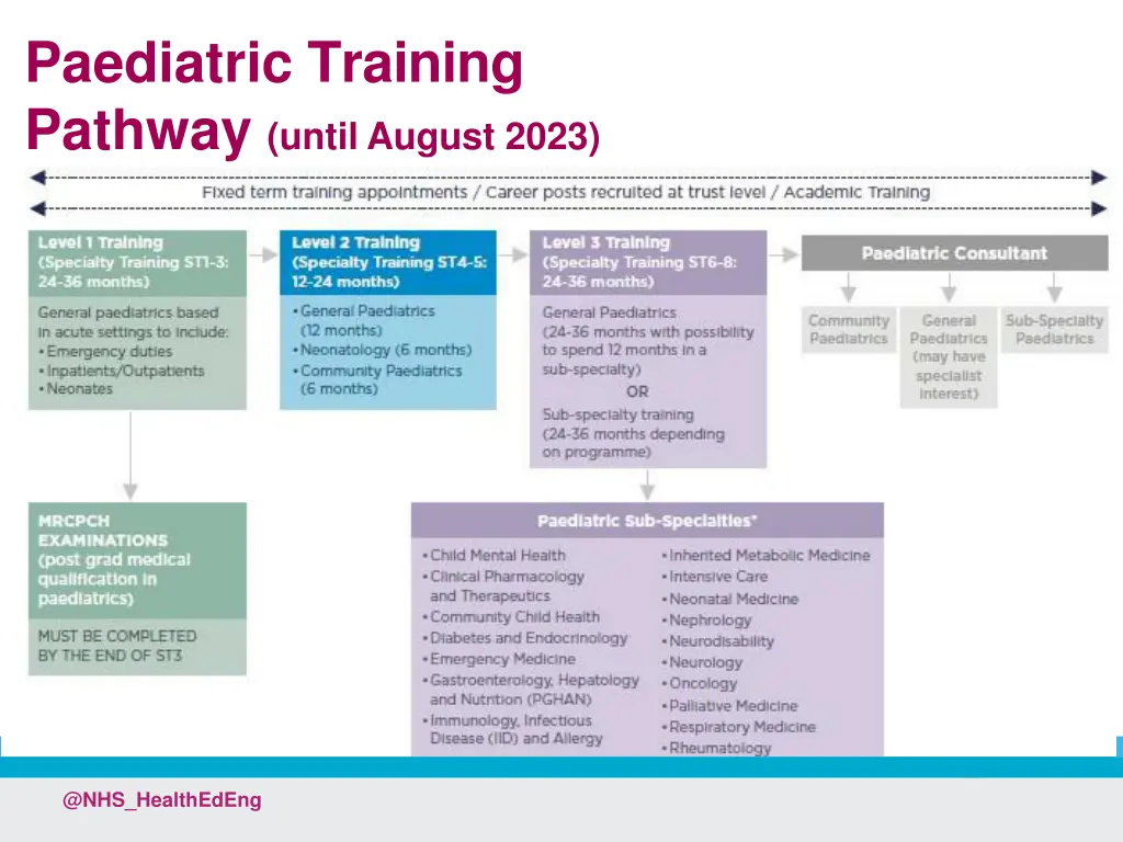 paediatric training pathway until august 2023