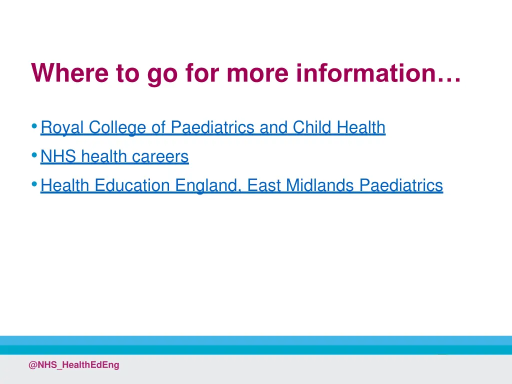 where to go for more information