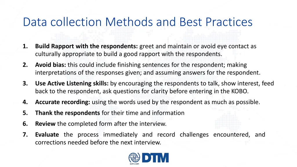 data collection methods and best practices