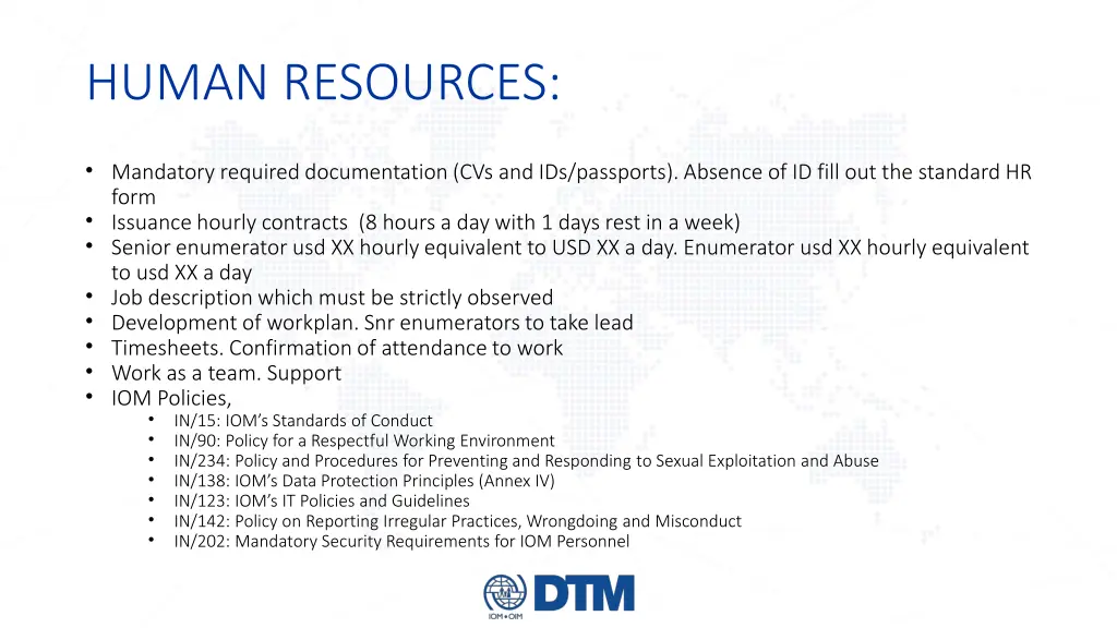 human resources