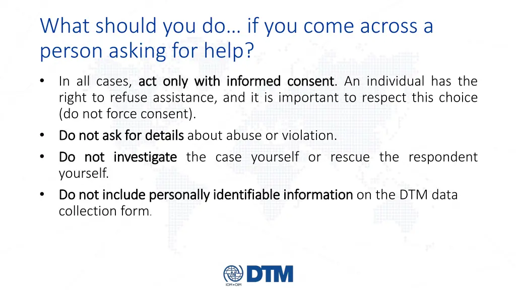 what should you do if you come across a person 1