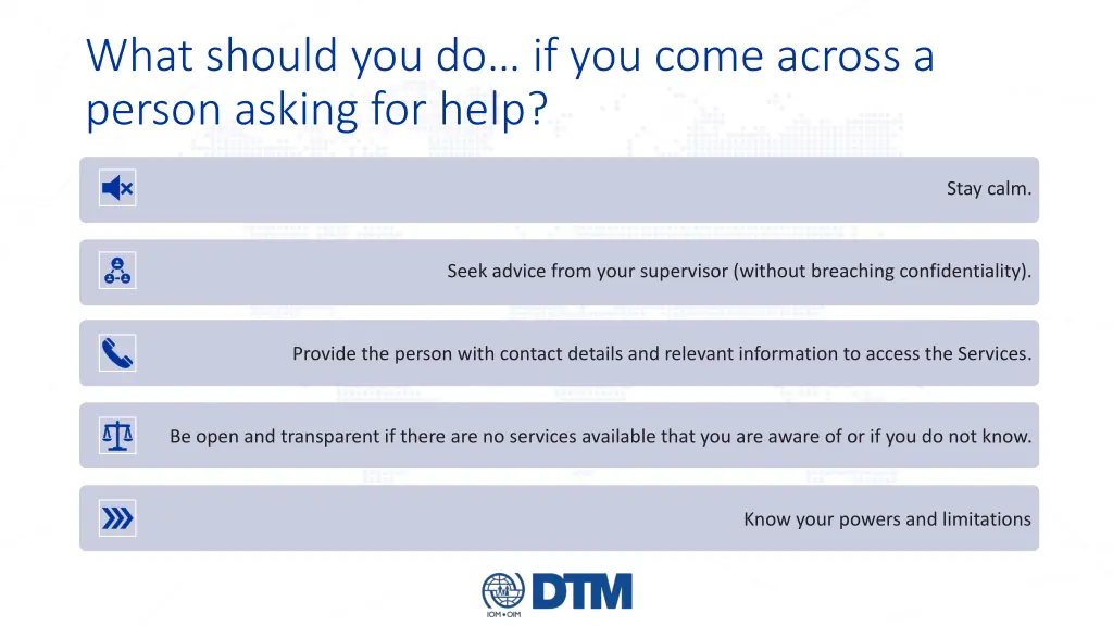 what should you do if you come across a person