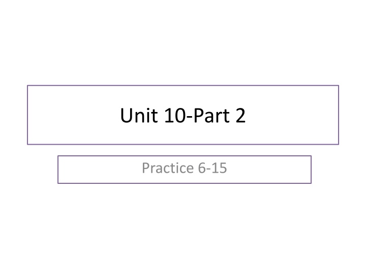 unit 10 part 2
