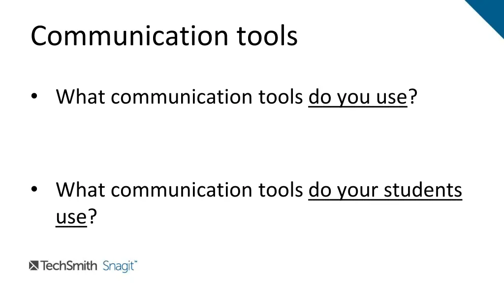 communication tools