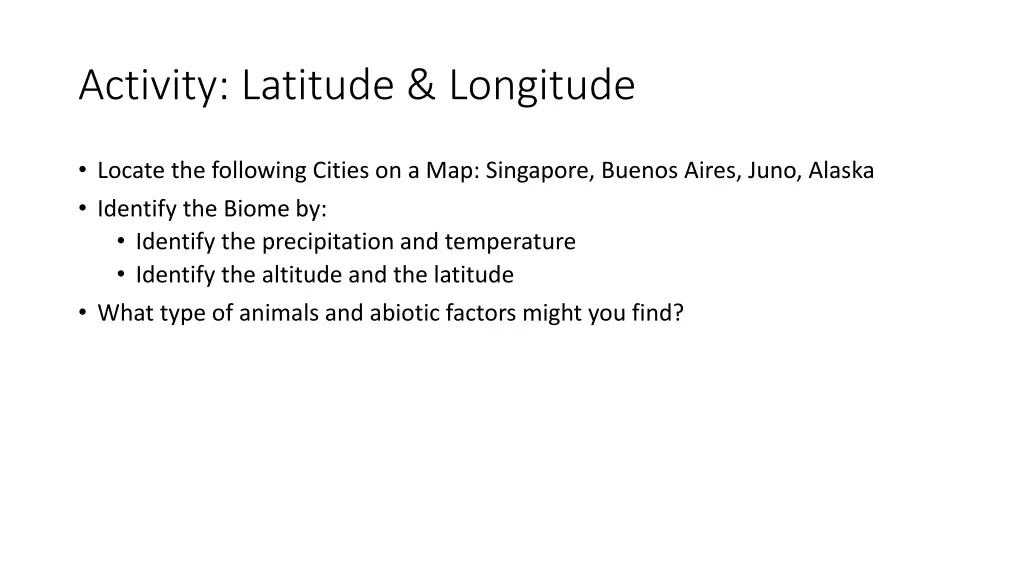 activity latitude longitude