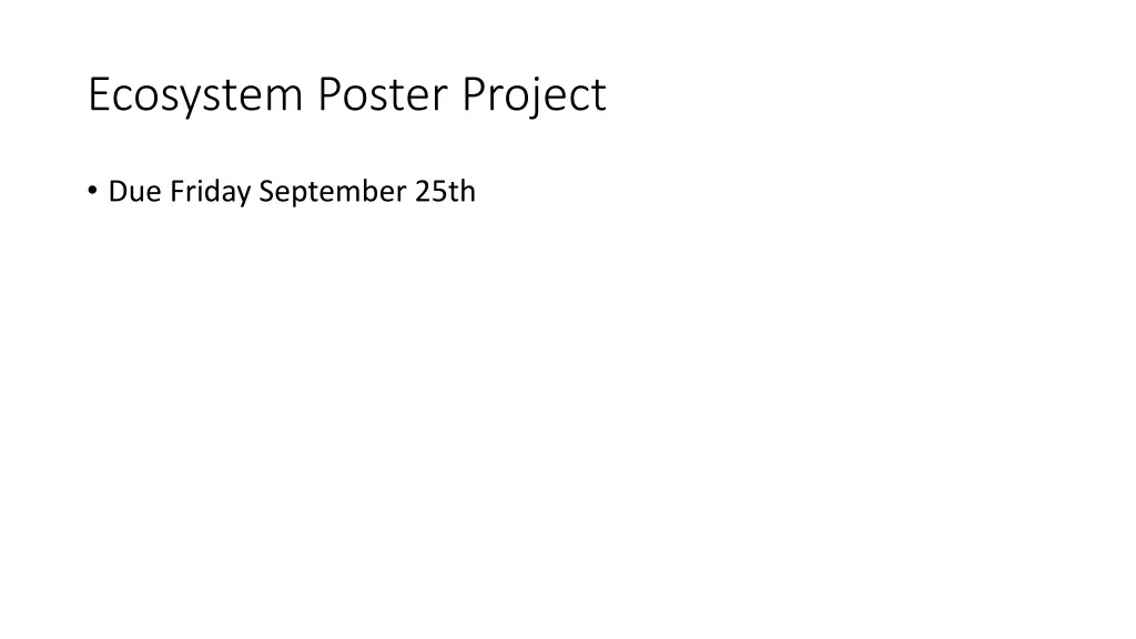 ecosystem poster project