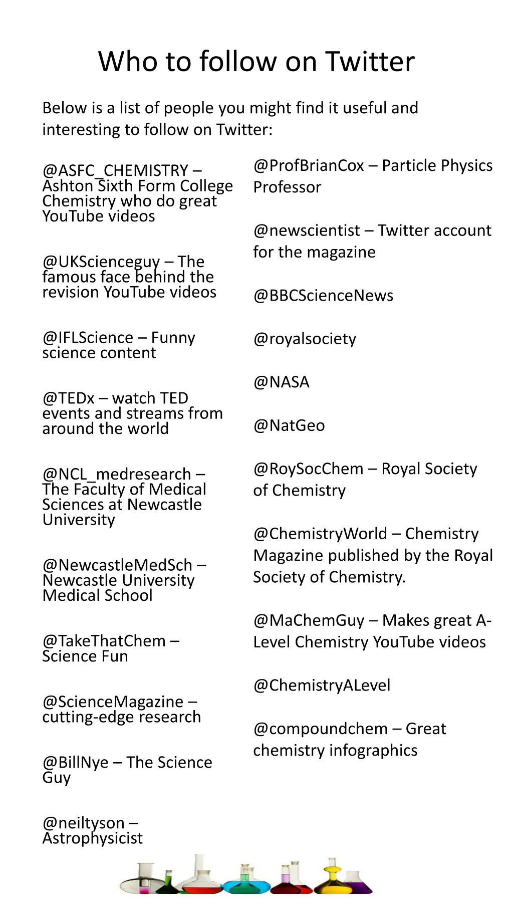 who to follow on twitter