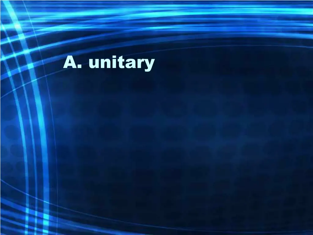 a unitary