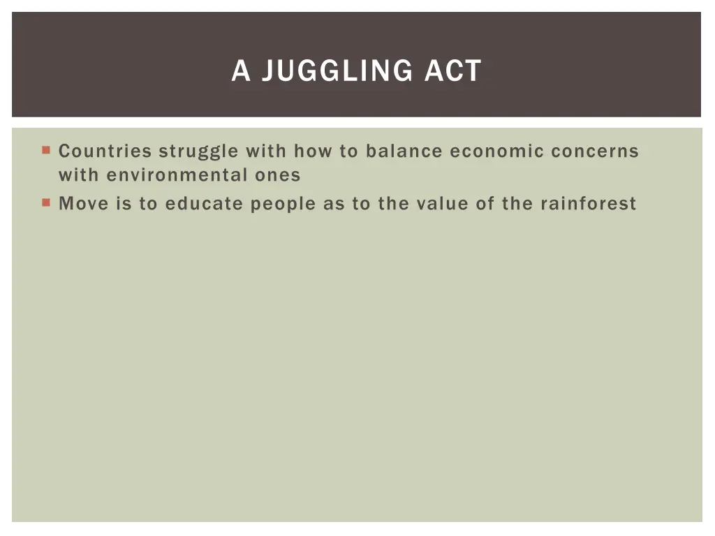 a juggling act