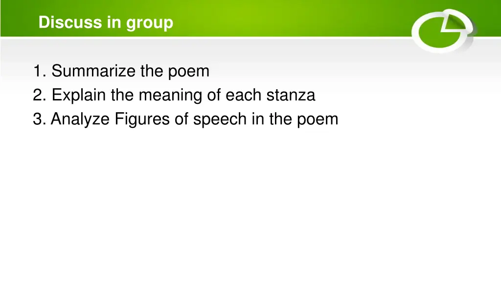 discuss in group
