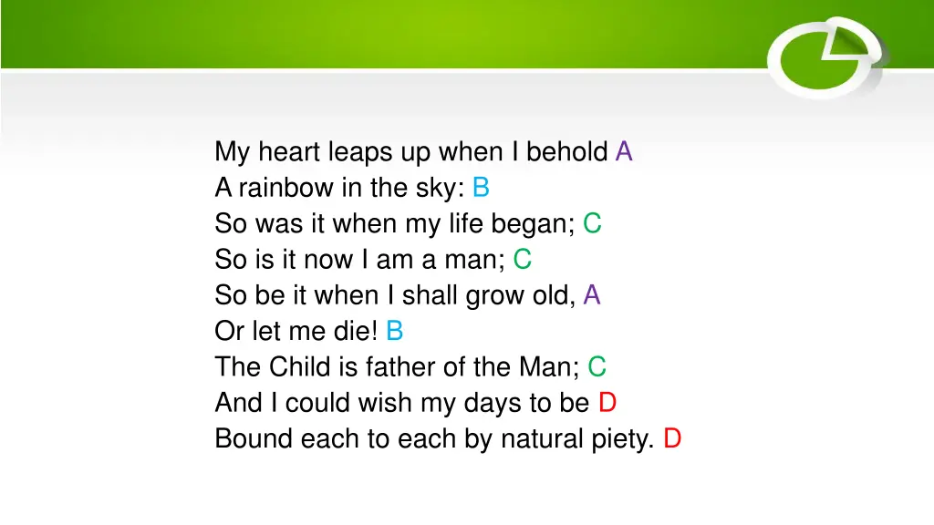 my heart leaps up when i behold a a rainbow