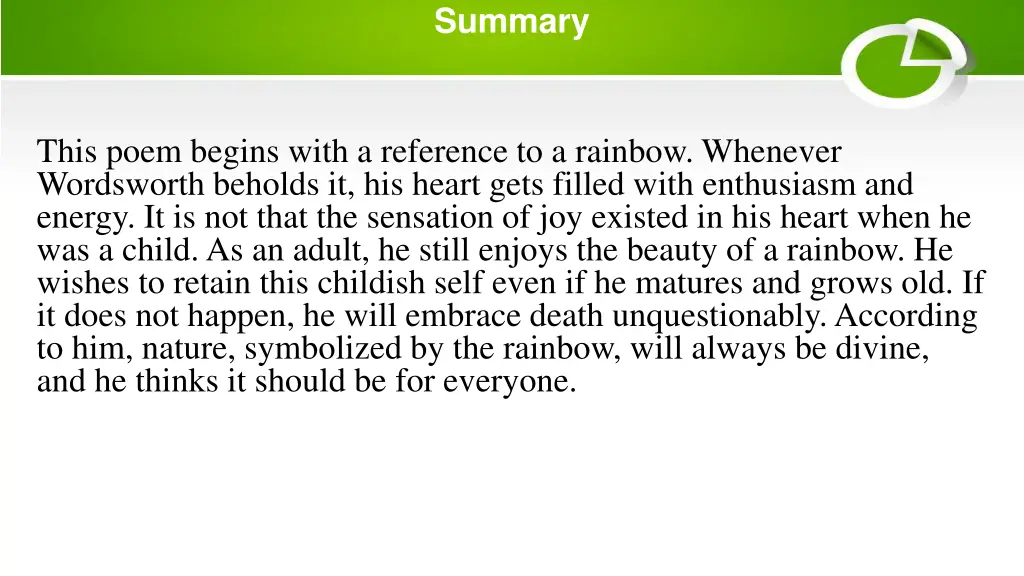 summary