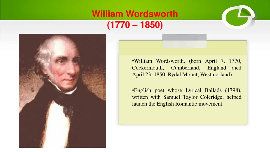william wordsworth 1770 1850