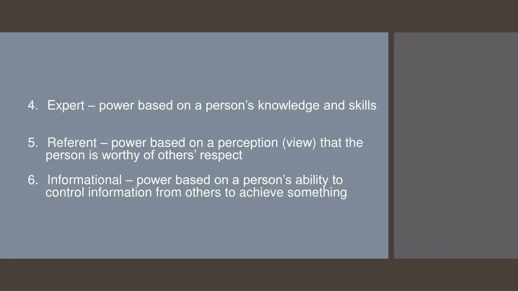 4 expert power based on a person s knowledge