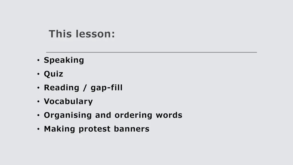 this lesson