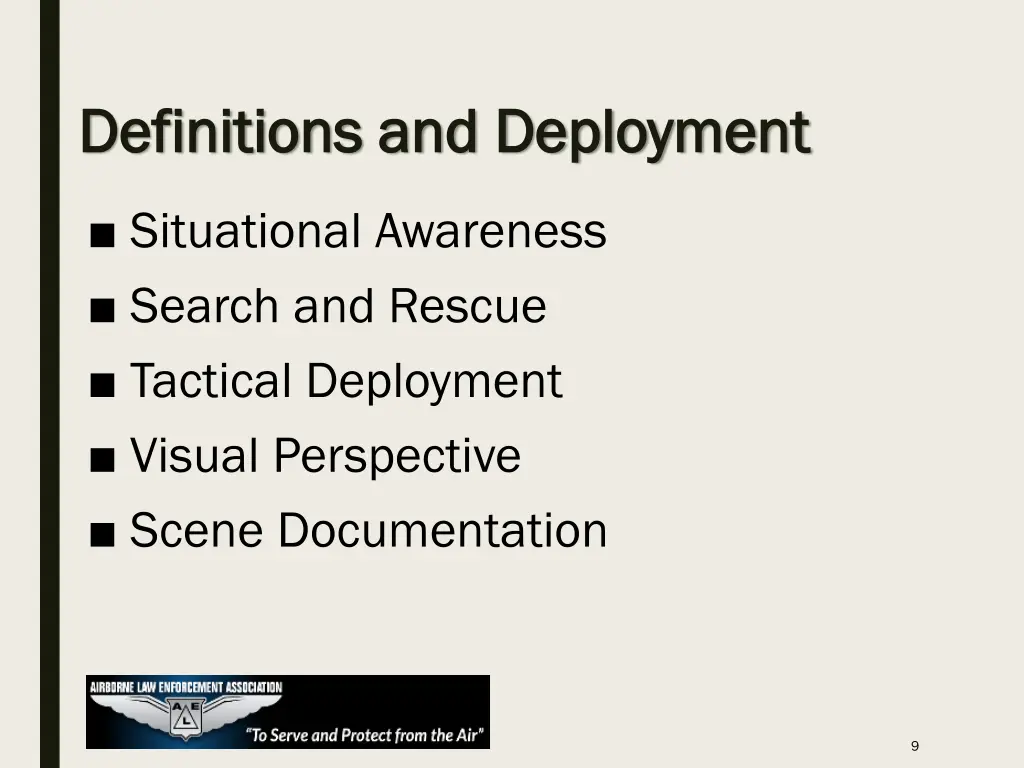 definitions and deployment definitions