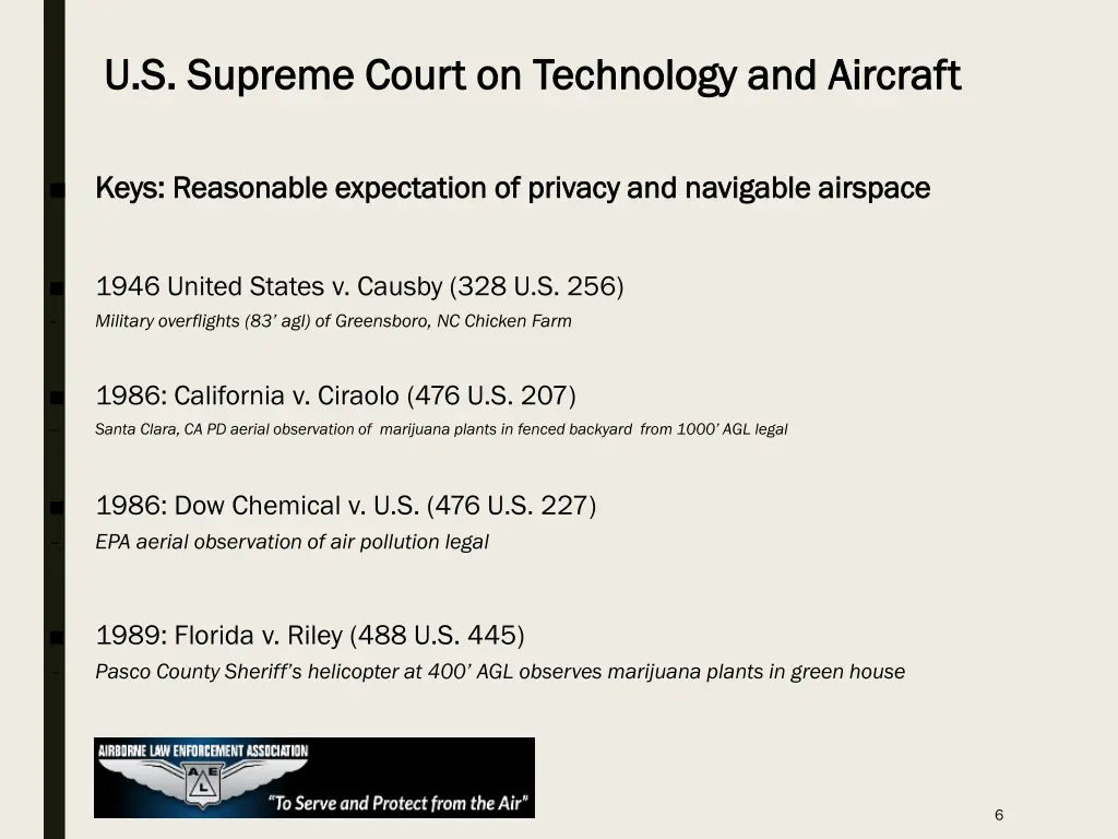 u s supreme court on technology and aircraft