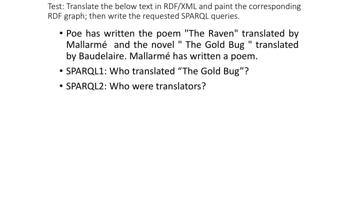 test translate the below text