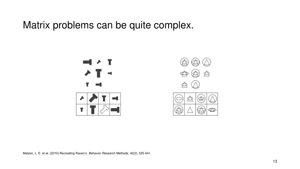 matrix problems can be quite complex