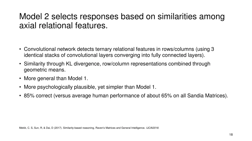 model 2 selects responses based on similarities