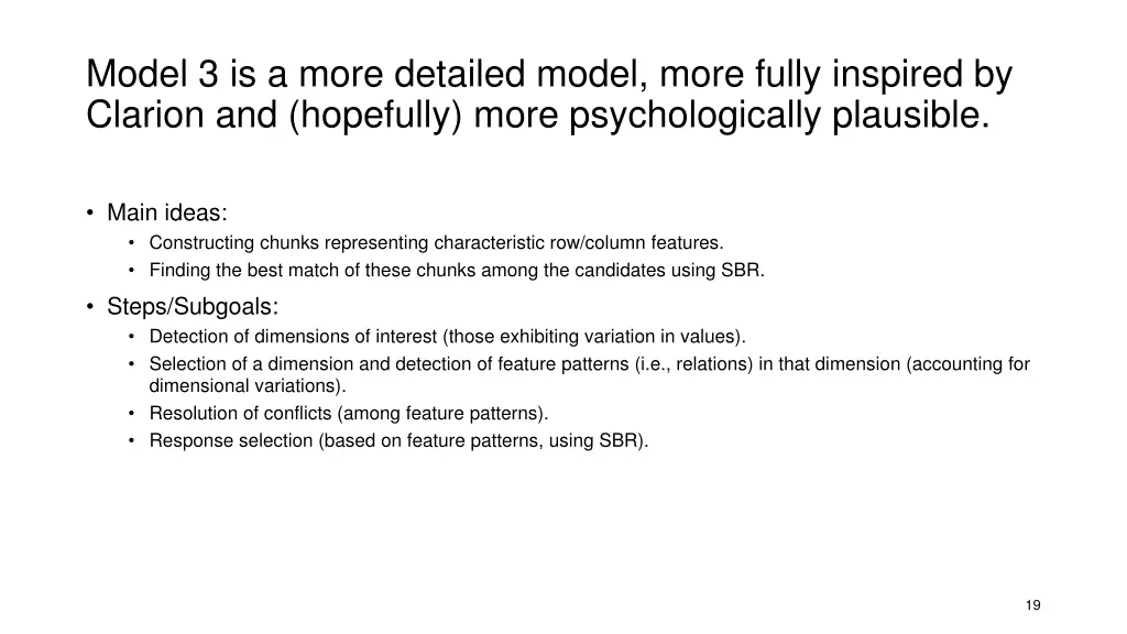 model 3 is a more detailed model more fully