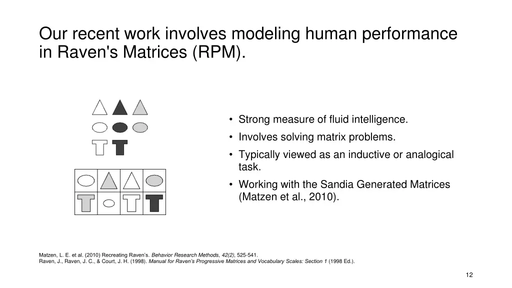our recent work involves modeling human