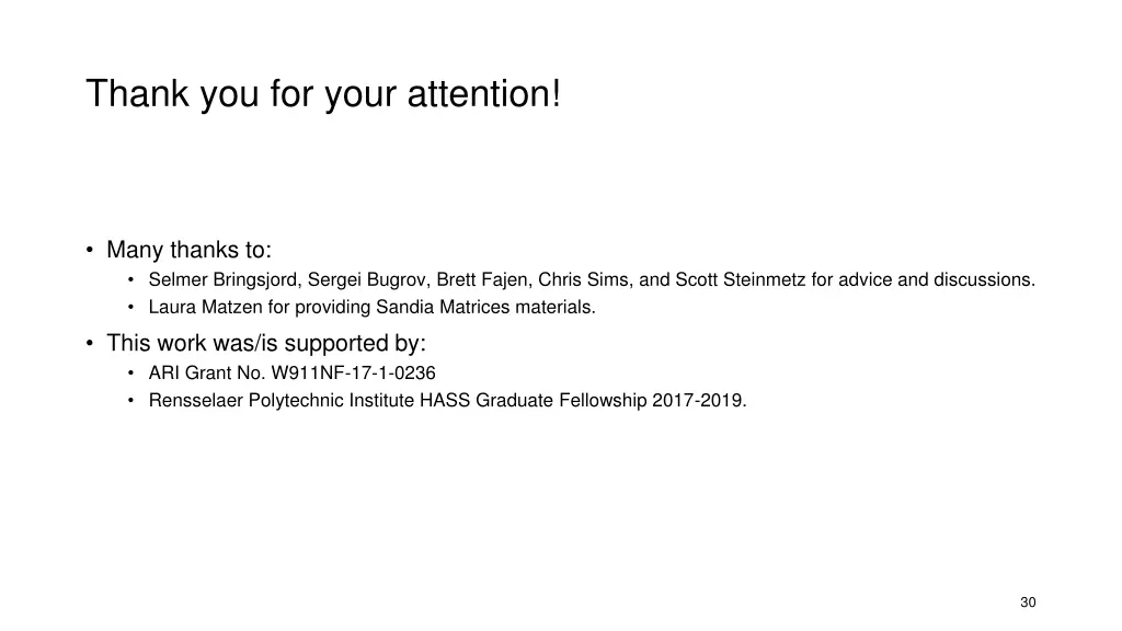 thank you for your attention