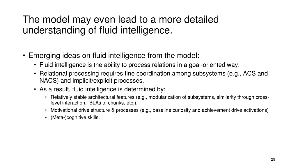 the model may even lead to a more detailed