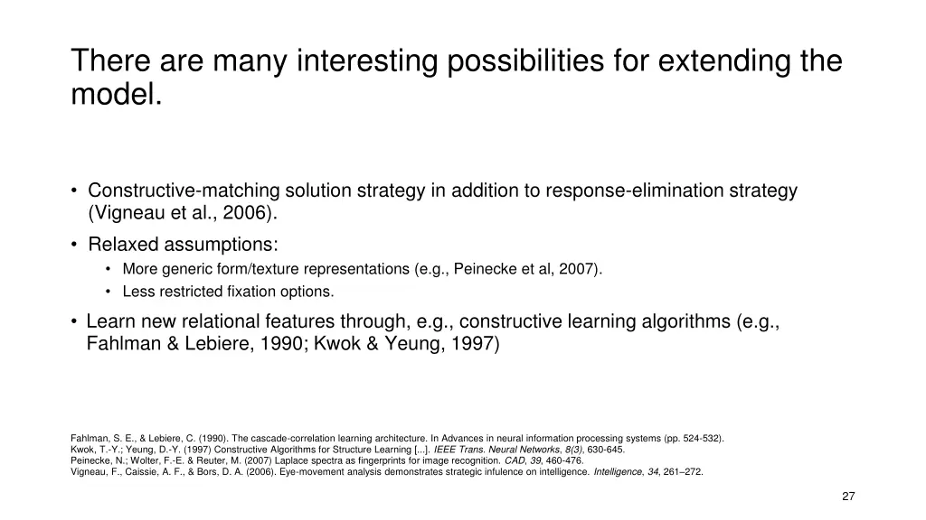 there are many interesting possibilities
