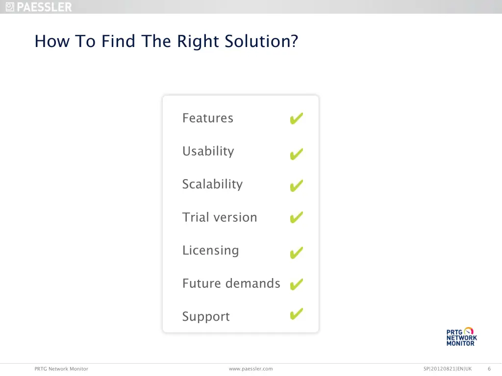 how to find the right solution