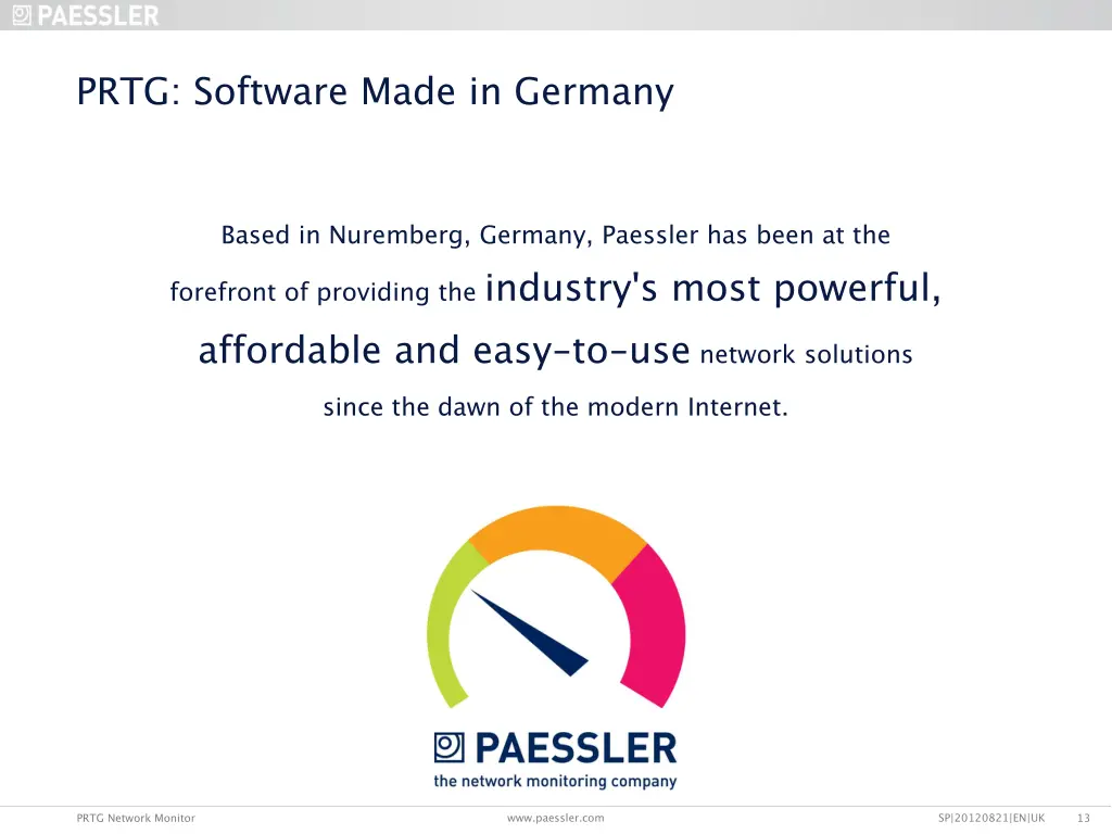 prtg software made in germany