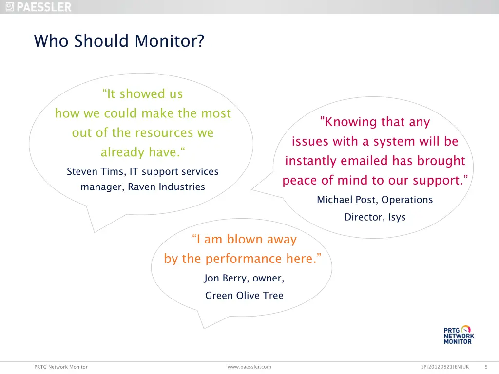 who should monitor