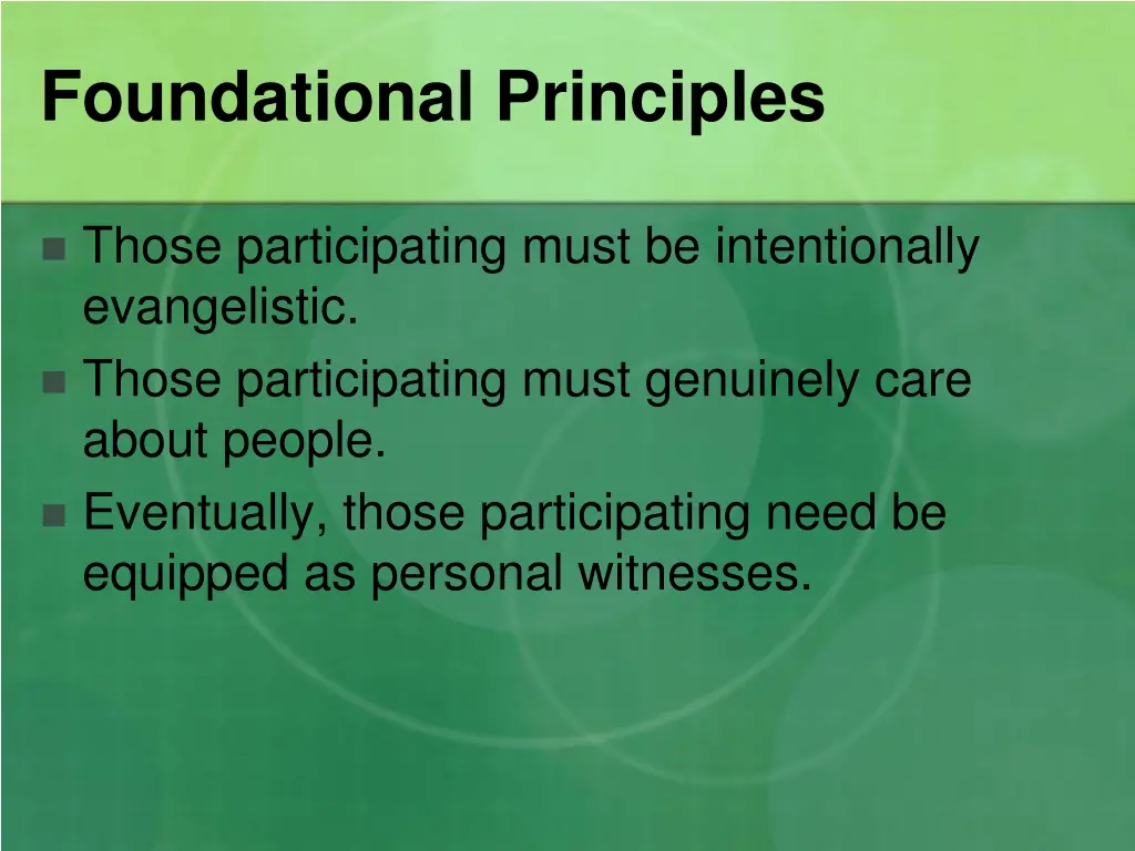 foundational principles