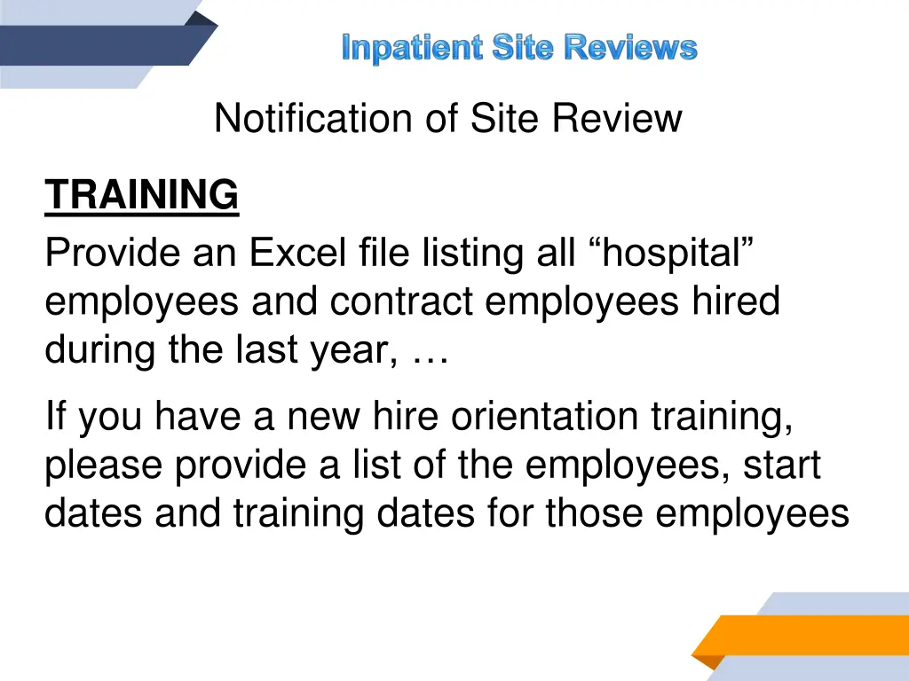 notification of site review 1