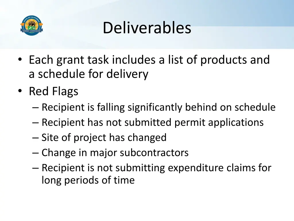 deliverables