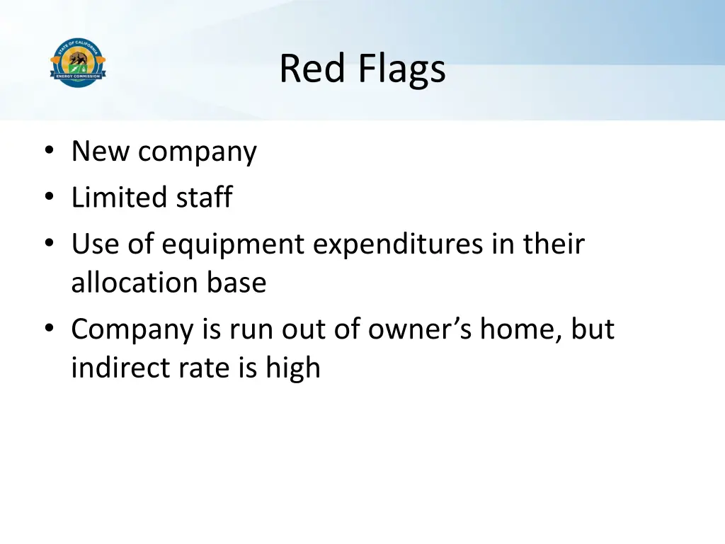 red flags