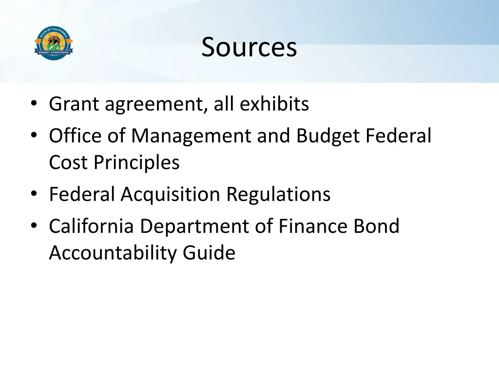 sources