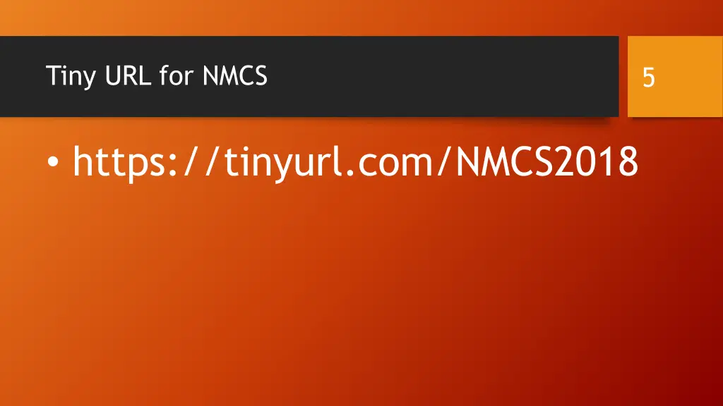 tiny url for nmcs