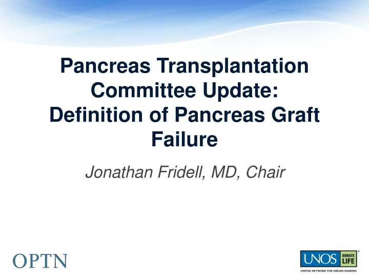 pancreas transplantation committee update