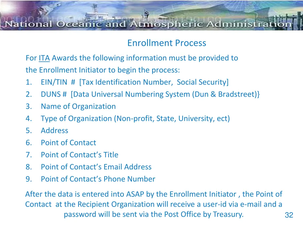 enrollment process