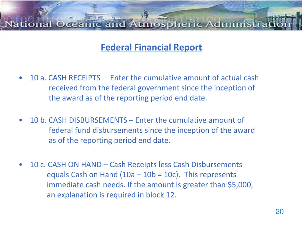 federal financial report