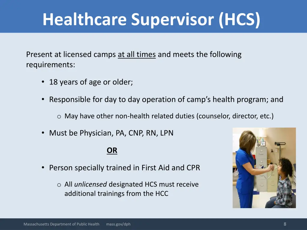 healthcare supervisor hcs