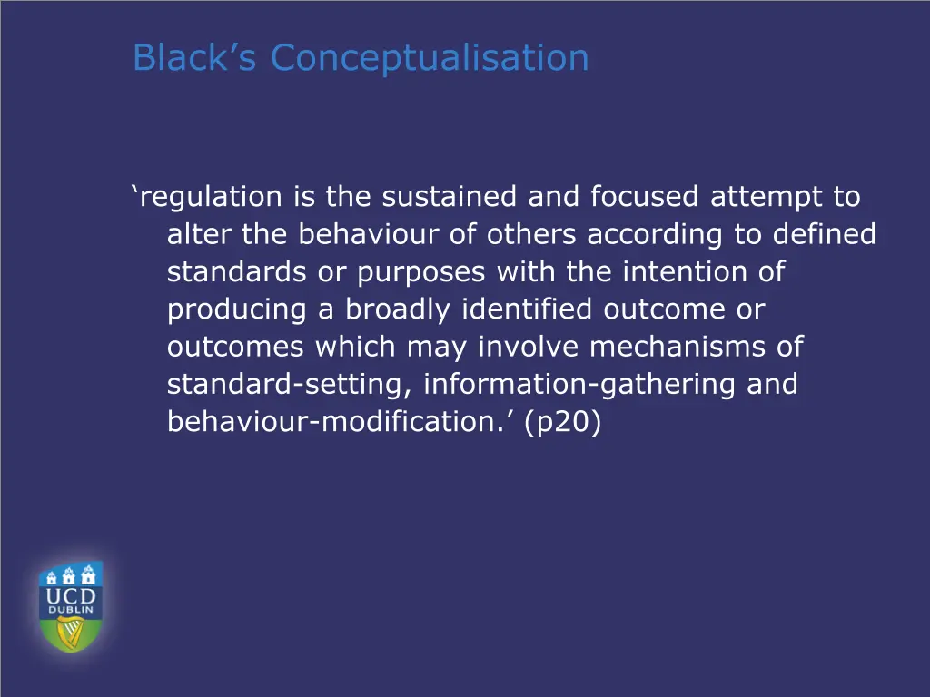 black s conceptualisation