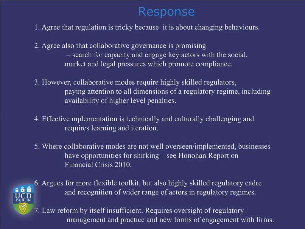 response