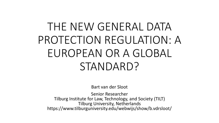 the new general data protection regulation