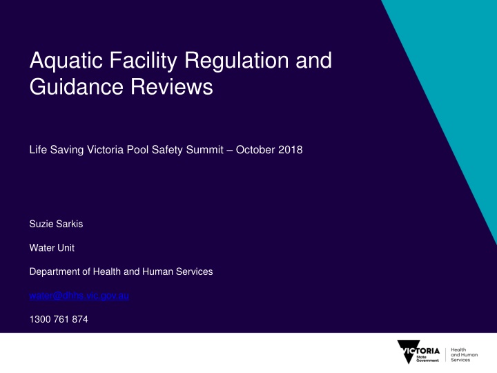 aquatic facility regulation and guidance reviews