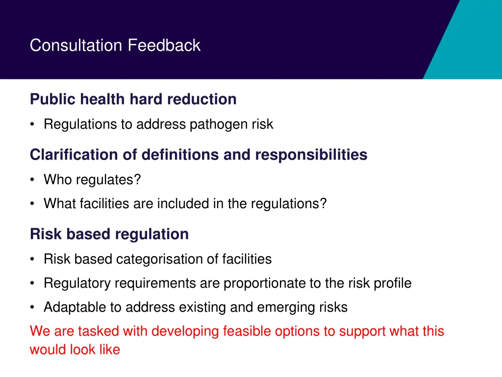 consultation feedback