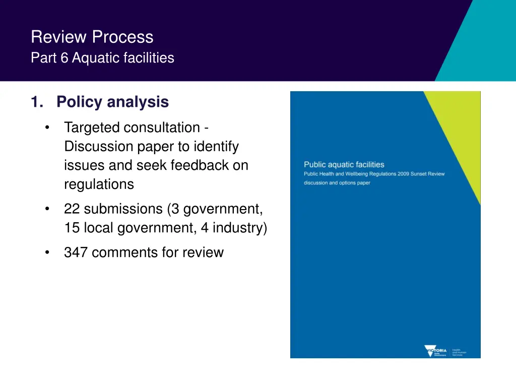 review process part 6 aquatic facilities 1