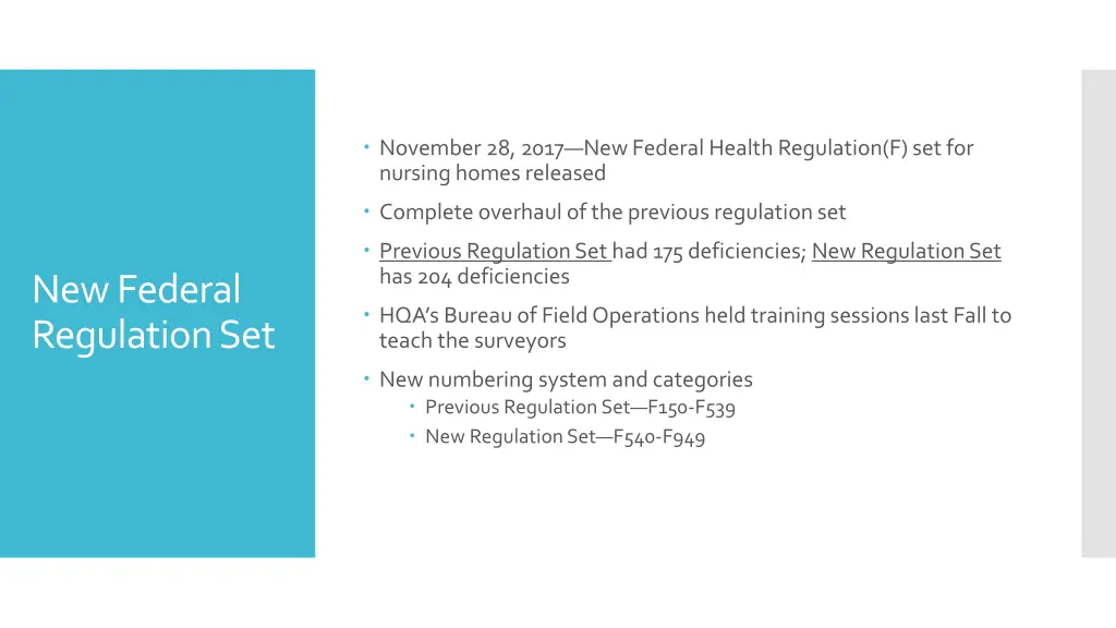 november 28 2017 new federal health regulation