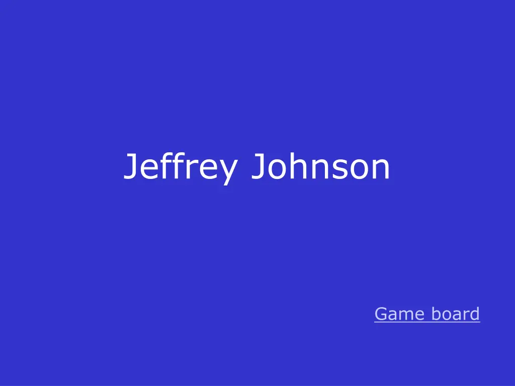 jeffrey johnson